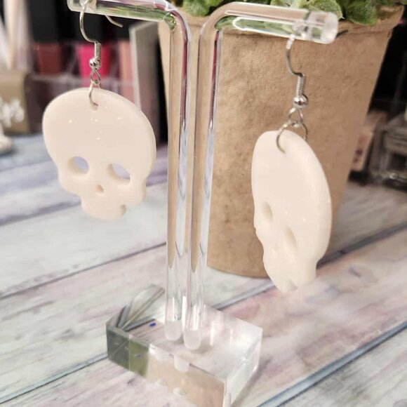 Halloween Skull Earrings - Picture 2 of 5